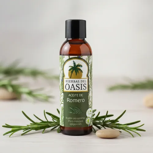 Aceite Masajes De Romero Hierbas Del Oasis 60cc
