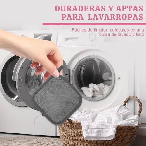 Pads Desmaquillantes Reutilizables Makeup Remover Lavables