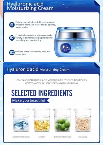 Crema Rostro Acido Hialuronico Antiedad Hidratante Todo Tipo De Piel BIOAQUA