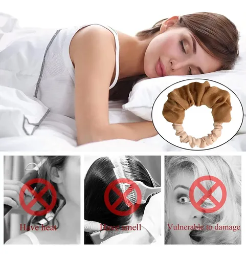 Rulos Sin Calor Para Dormir Cabello Largo Marrón
