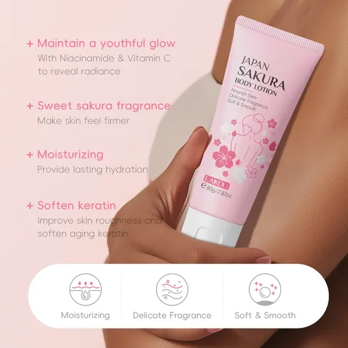 Set Laikou Crema Depilatoria Y Loción Corporal 2 Pzs Sakura