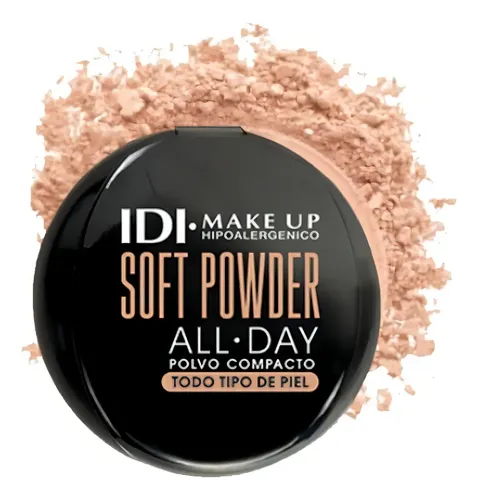 Base en polvo IDI Make Up Soft Powder Tono 01 Porcelain Beige Hipoalergénica 10g