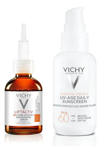 Protector Solar Facial Vichy Spf 60 + Serum Vitamina C Y