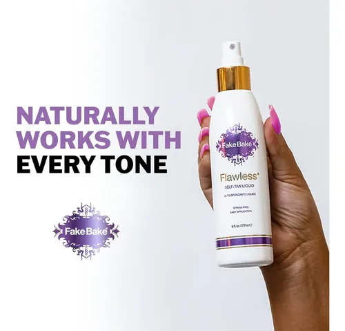 Fake Bake Autobronceador Líquido Sin Manchas, Larga…