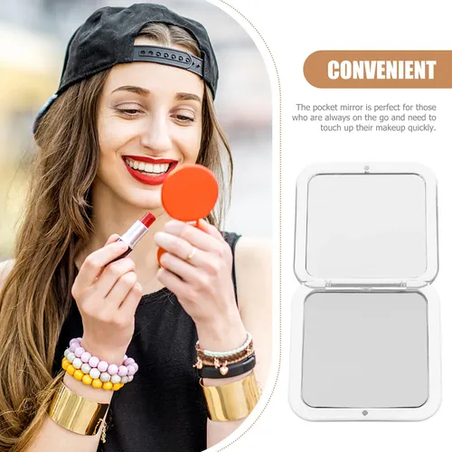 Espejo De Bolsillo Espejo Plegable Compacto Con Aumento De 7
