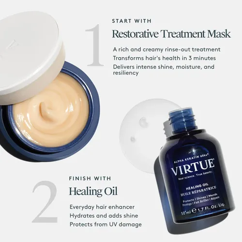 Mascarilla Capilar Treatment Virtue Restorative Con Queratin