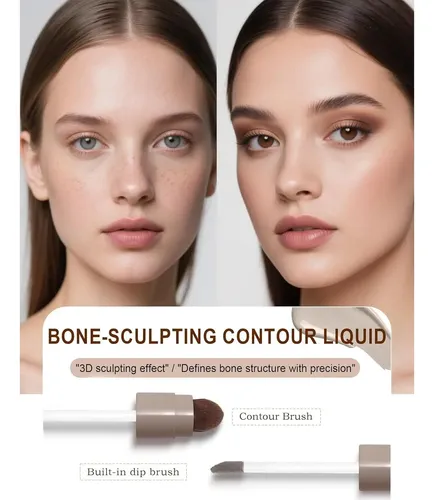 Contorno Líquido Okerker 4.4ml Gris Frío Para Piel Clara