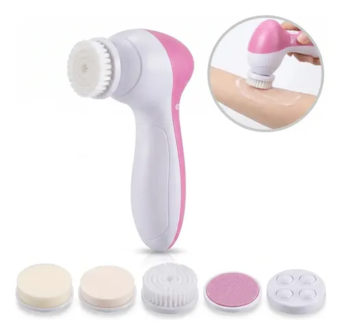 Cepillo Limpiador Facial Electrico 5 Cabezales Exfoliante
