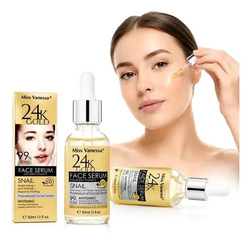 Serum Facial 24k Gold Iluminador Inspirado En Estilo Coreano Todo Tipo De Piel Día/noche