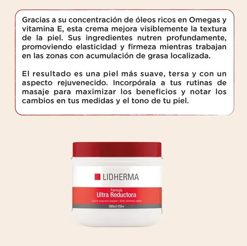 Ultra Reductora Anticelulítica Radiofrecuencia 500g Lidherma