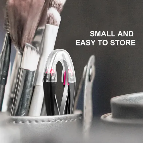 Lurrose Pinzas Automáticas Para Cejas Retráctiles Para Rostr Negro