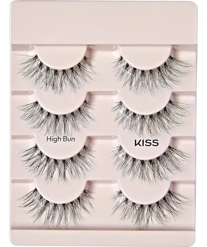 Pestañas Postizas Kiss The New Natural High Bun 12mm X4