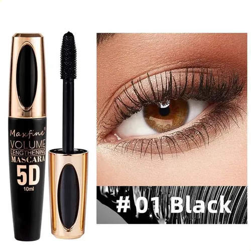 Set De Rímel Makeup Maxfine 5d Impermeable, Resistente Al Su