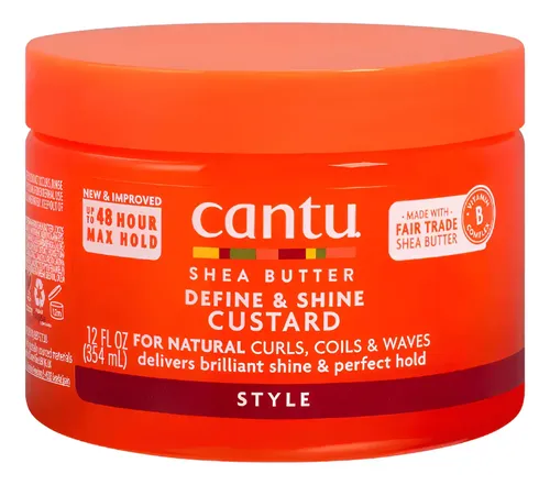 Cantu Define Shine Custard Natilla Cabello Rizado 340gr