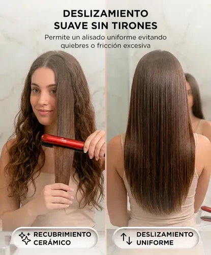 Planchita De Pelo Care By Gadnic Placas De Ceramica Digital Rojo