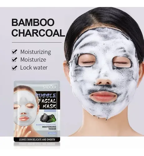 Mascarilla Facial X6 Bubble Carbon Activado Purifica Sadoer