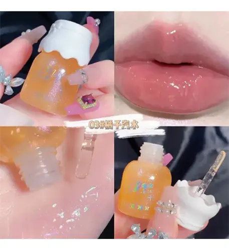 Gege Bear Magic Bow Lip Gloss Brillo Labial Honey C/ Glitter