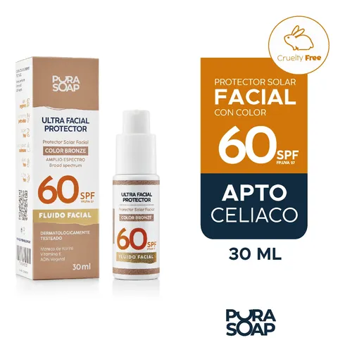 Protector Facial Fps60- Con Color-apto Celiaco (bronze)
