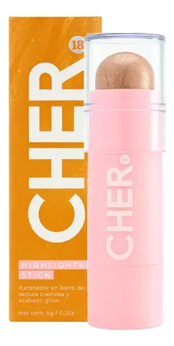 Iluminador Barra Cher Dieciocho Highlighter Tono 01 Champagne