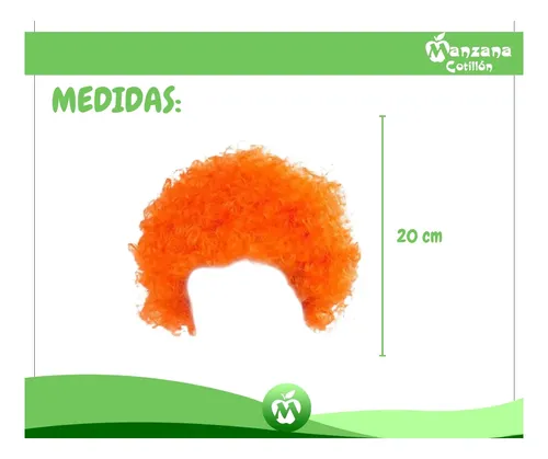 12 Pelucas Afro Payaso Rulos Varios Colores Cotillon Fiesta