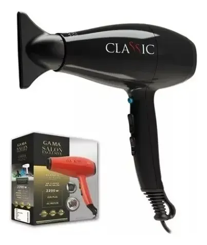Secador De Pelo Gama Profesional Classic Ion Plus 2200wnegro