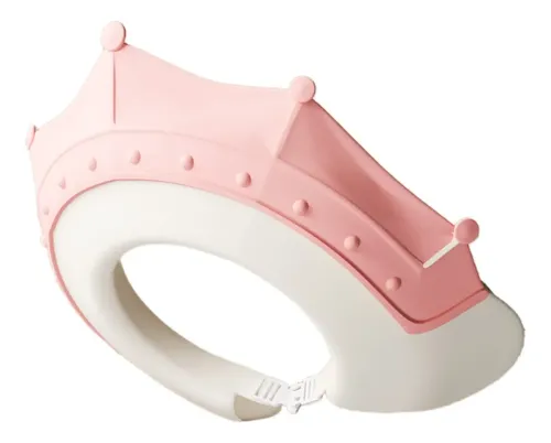 Gorro De Ducha Para Bebé Ajustable Rosa Sólido