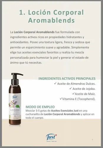 Swiss Just Aromablends Locion Cremosa Corporal 200 Ml