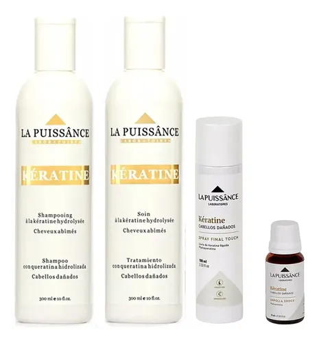 Kit La Puissance Keratina Hidrolizada Cabello Seco Y Dañado