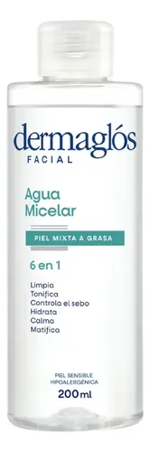 Dermaglós Facial Agua Micelar Piel Mixta A Grasa