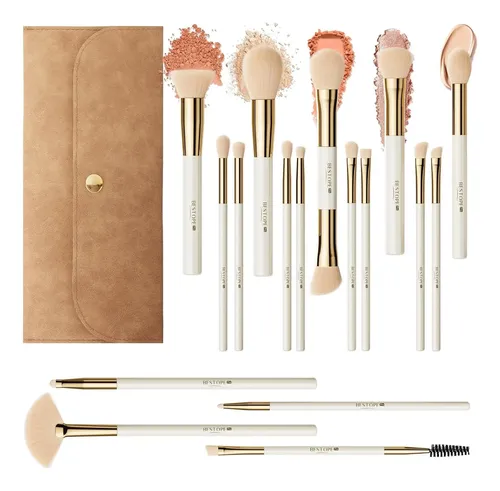 Set De Brochas De Maquillaje Prof. Bestope Pro 17 Piezas