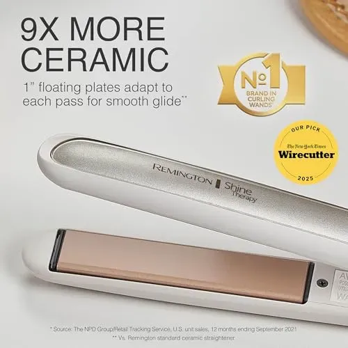 Plancha De Pelo Remington Shine Therapy De Cerámica De 1 Pul