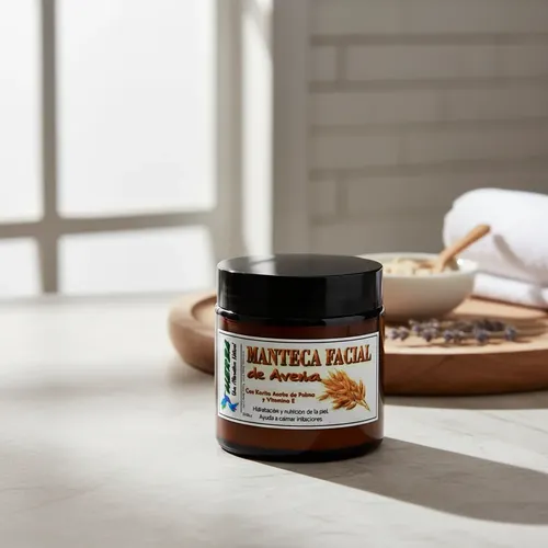 Manteca Facial De Avena 100gr. Pote De Vidrio