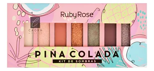 Paleta De Sombras 7 Tonos Piña Colada Ruby Rose Original