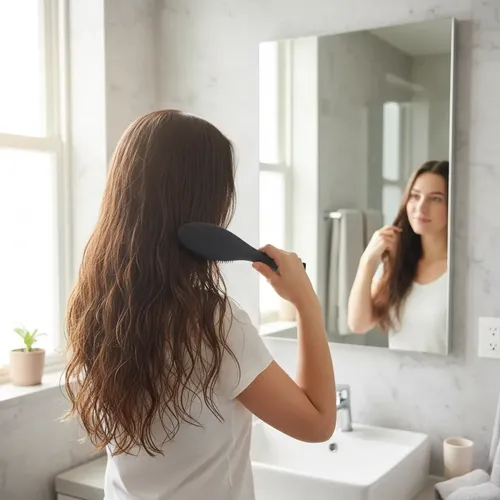 Cepillo Para Cabello Antifriz Flor Gao