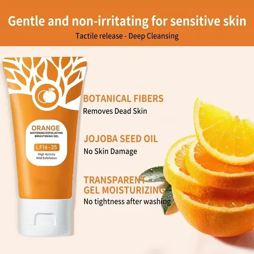 Crema Exfoliante Corporal En Gel De Naranja, 4 Unidades/tarr