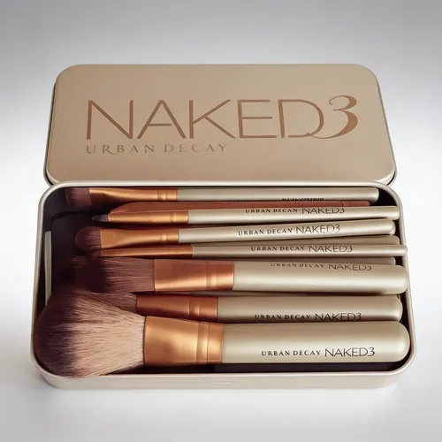 Set 12 Brochas De Maquillaje 1a Marca Con Estuche Metal