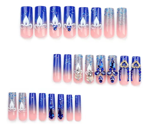 Uñas Postizas Tipo Flash Rectangulares