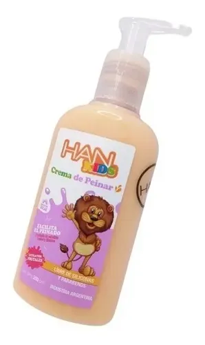 Crema De Peinar Han Kids Libre De Siliconas X 200 Ml