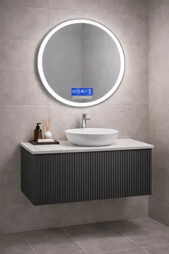 Espejo Luz Led Con Pantalla Lcd Sensor Movimiento