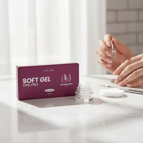 Tips Pro Soft Gel City Girl 510 Pcs Uñas Postizas