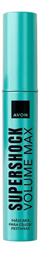 Máscara de pestañas Avon Supershock Volume Max, color negro