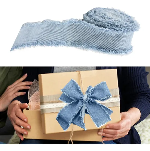 Cinta Para Coser, Adornos Artesanales Azul Claro