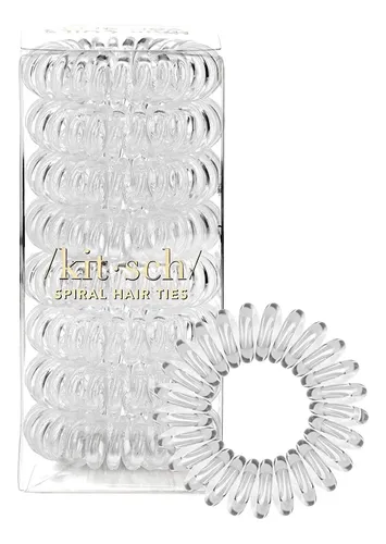 Cintas De Pelo En Espiral, Estilo Kitsch, De Plástico Transp