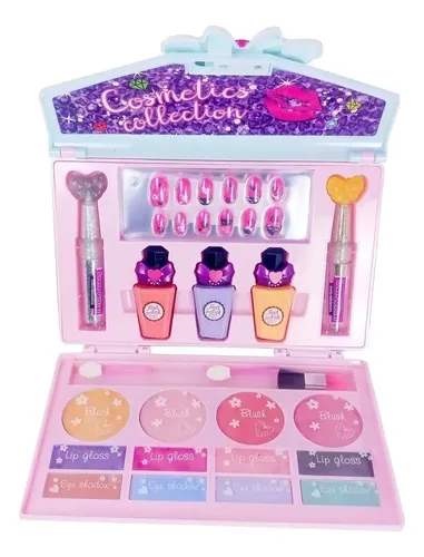 Cartera Maquillaje Infantil Poppi Juguete Esmaltes Set 40 Piezas