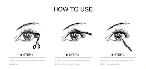 Fiber Mascara Lengthening Thick Curling Smudge Proof 9131