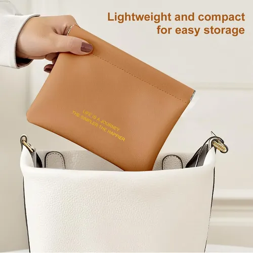 Bolsa De Maquillaje Fronip, Paquete De 6, Negro+marrón+morad