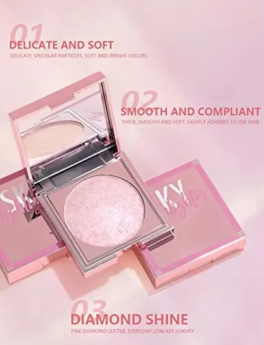Paleta De Iluminadores Faciales Maepeor, 8 Colores, Purpurin