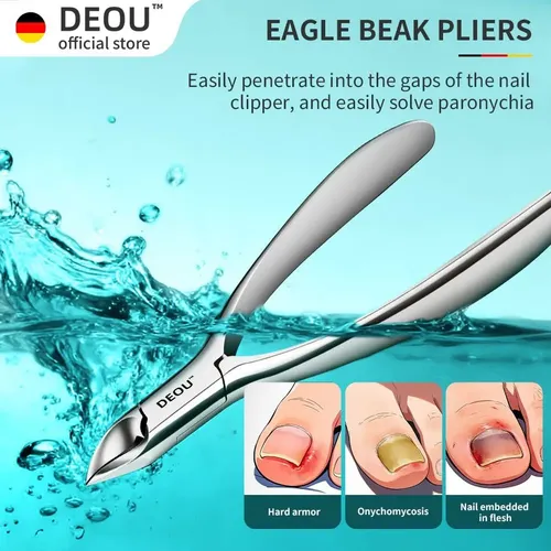 Deou 8-en-1 Set De Manicura Premium, Acero 420j2, Estuche