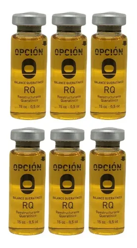 6 Ampollas Opcion Qr Reestructurante Queratinico 15ml