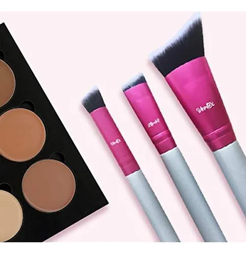 Juego De Brochas De Maquillaje Vertex Beauty Contorno Facial
